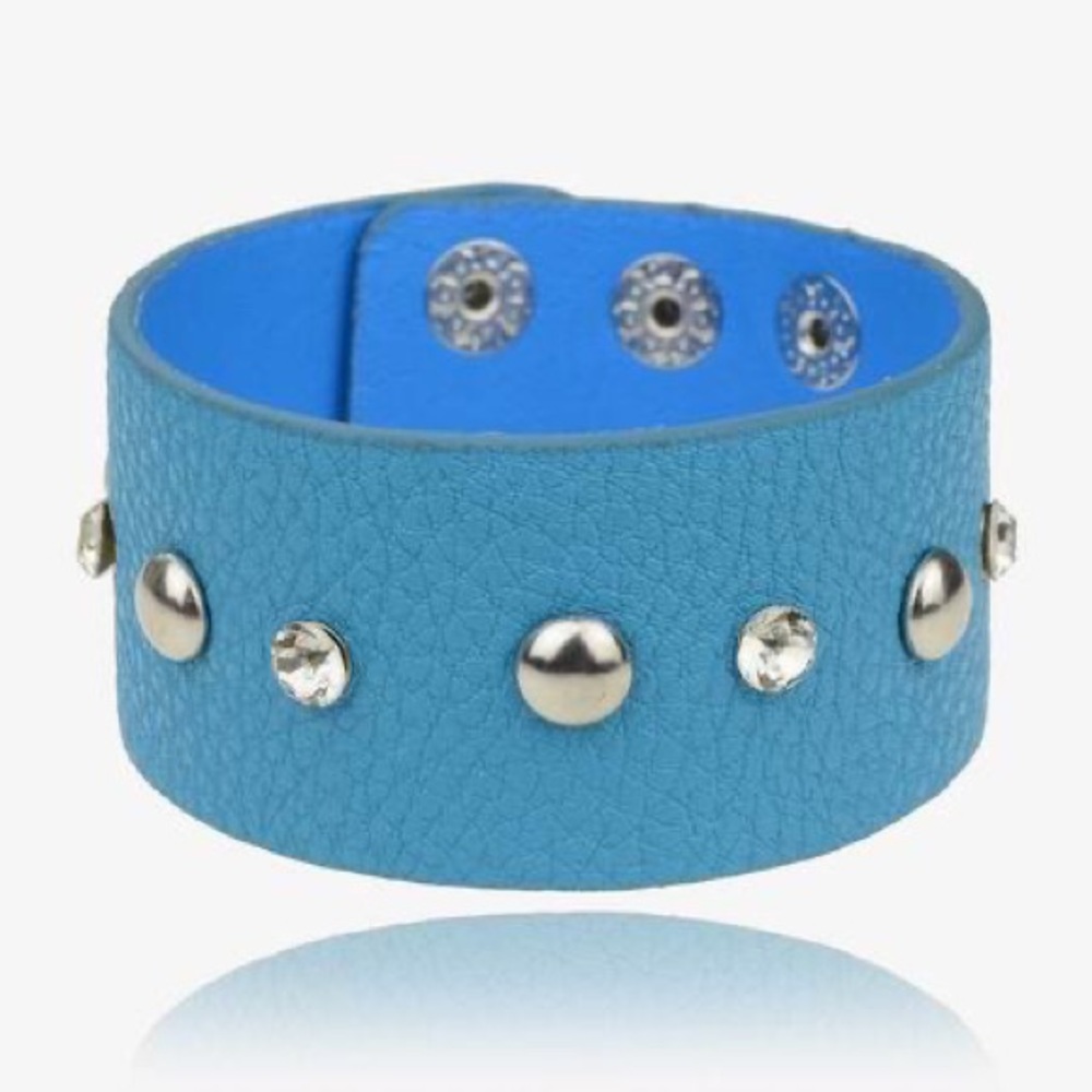 Leather Cuff Bracelets Assorted Colors & Styles
